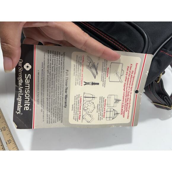 Samsonite Easy‎ Going Carry On Bag Adjustable Shoulder Strap Black Brand New - Picture 15 of 16